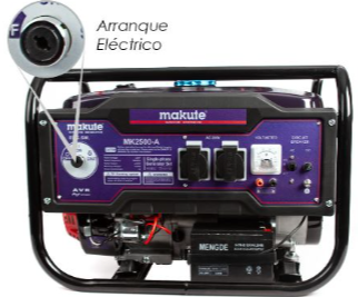 Generador Electrico MAKUTE gasolinero 2600W 4T MK-4000AE 2.6 kw 15 L
