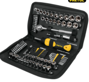 Juego dados Mecanico x 85 piezas 22984 - pretul