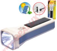 linterna 1 led 1w opalux recargable panel solar