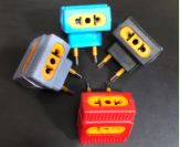 Enchufe multiple colores cruz