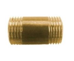 Niple de bronce 1/2 x 1 1/2