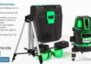 nivel laser 5 lineas SL532NM GREEN R-UMI + TRIPODE + 2 BATERIAS + CARGADOR