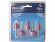 Juego Piedras fresas para taladro Montadas 5 pcs TOOLCRAFT