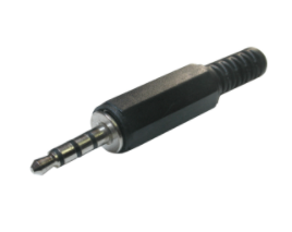 plug audio stereo chico 3mm 3 rayas plastico P-1012 punta