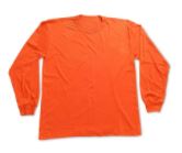 polo de algodon 30/1 manga larga color naranja, talla estandar