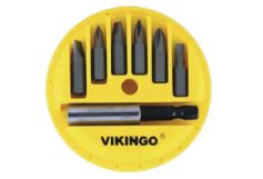 punta para atornillador plano y cruz set 7 piezas vikingo