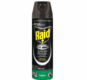 Insecticida RAID Accion Total 400ml mata todo