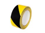 Cinta de señalizacion para piso y otros AMARILLO NEGRO OPALUX