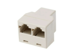 adaptador empalme 2 a 1 RJ45 internet KR-201-8 spliter