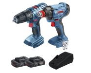 Combo Taladro con bateria de impacto GDX 180-LI + Taladro con bateria Atornillador GSB 180-LI