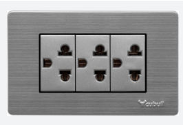 Tomacorriente triple Aluminizado ABATRON