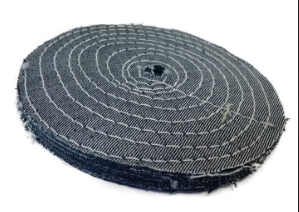 Disco trapo jean para pulir felpa 9" acero inox