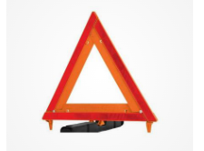 Triangulo de señalizacion de seguridad para carro TRUPER