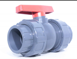 Valvula Bola doble universal 1 (llave de paso) GRIS