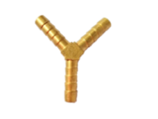 C-873 YEE MANGUERA 1/4 BRONCE